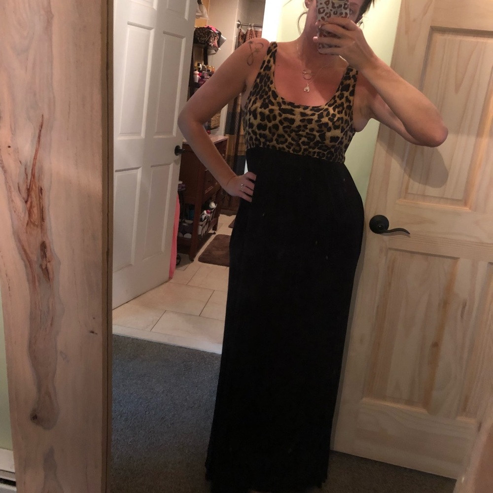 Saved by the dress leopard maxi.